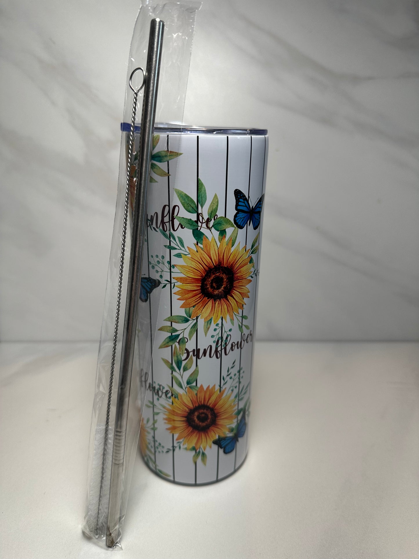 Sunflower 20oz Skinny Tumbler