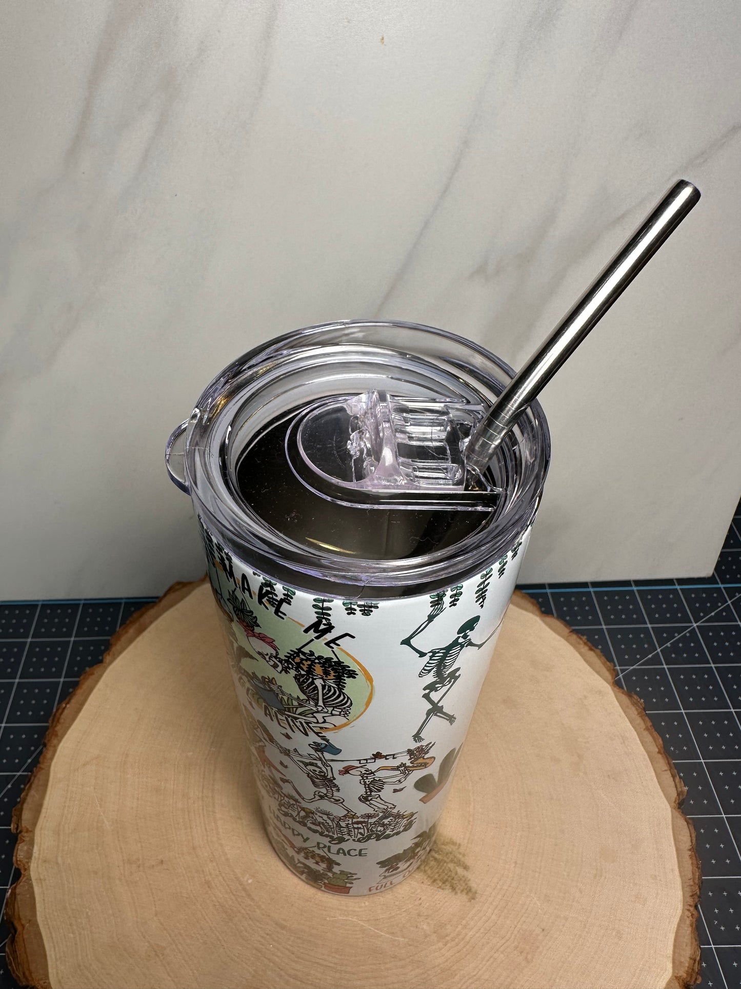 Skeleton Plants 20oz Skinny Tumbler