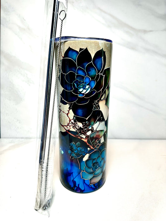 Succulent 20oz Skinny Tumbler
