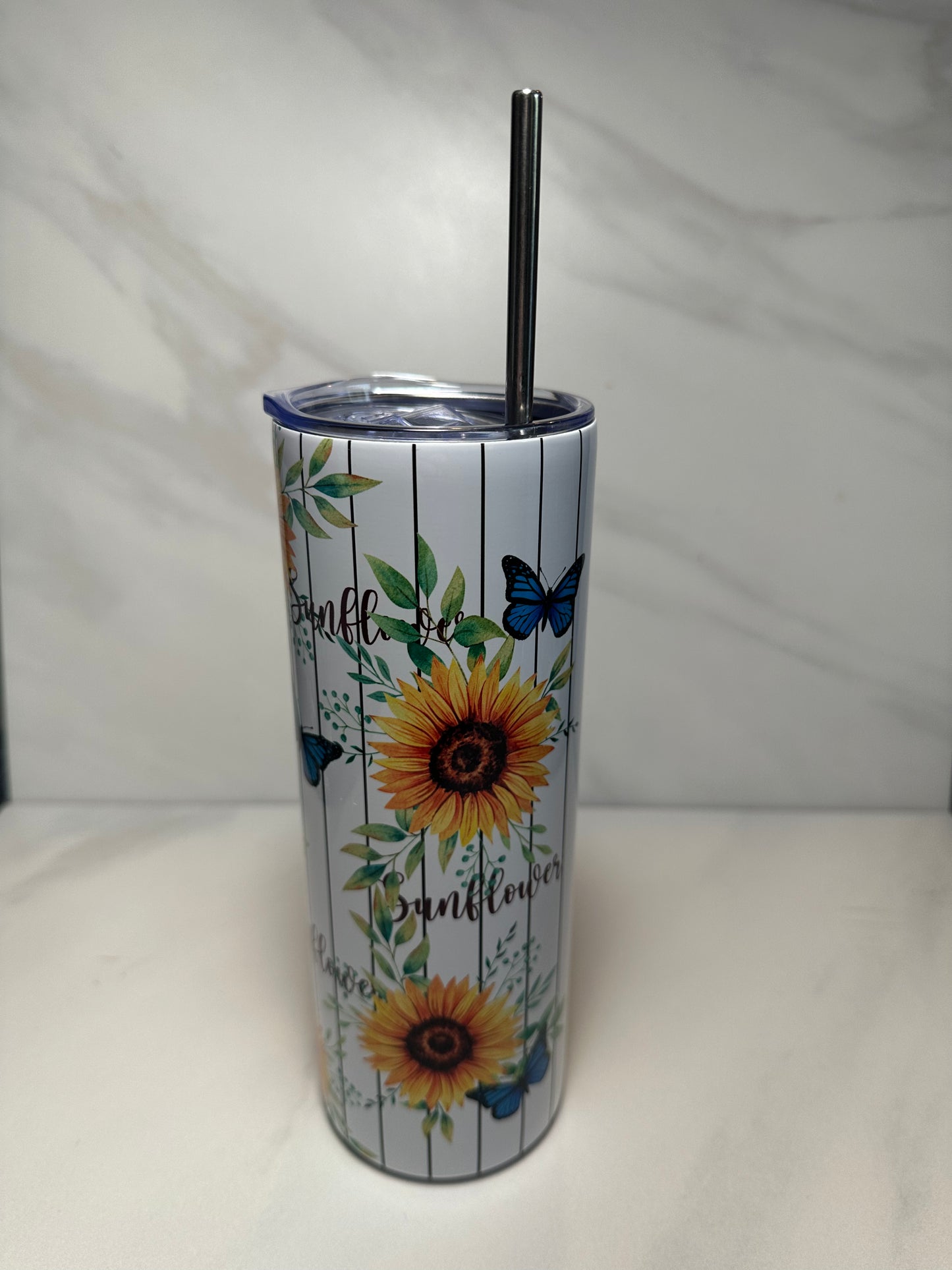 Sunflower 20oz Skinny Tumbler