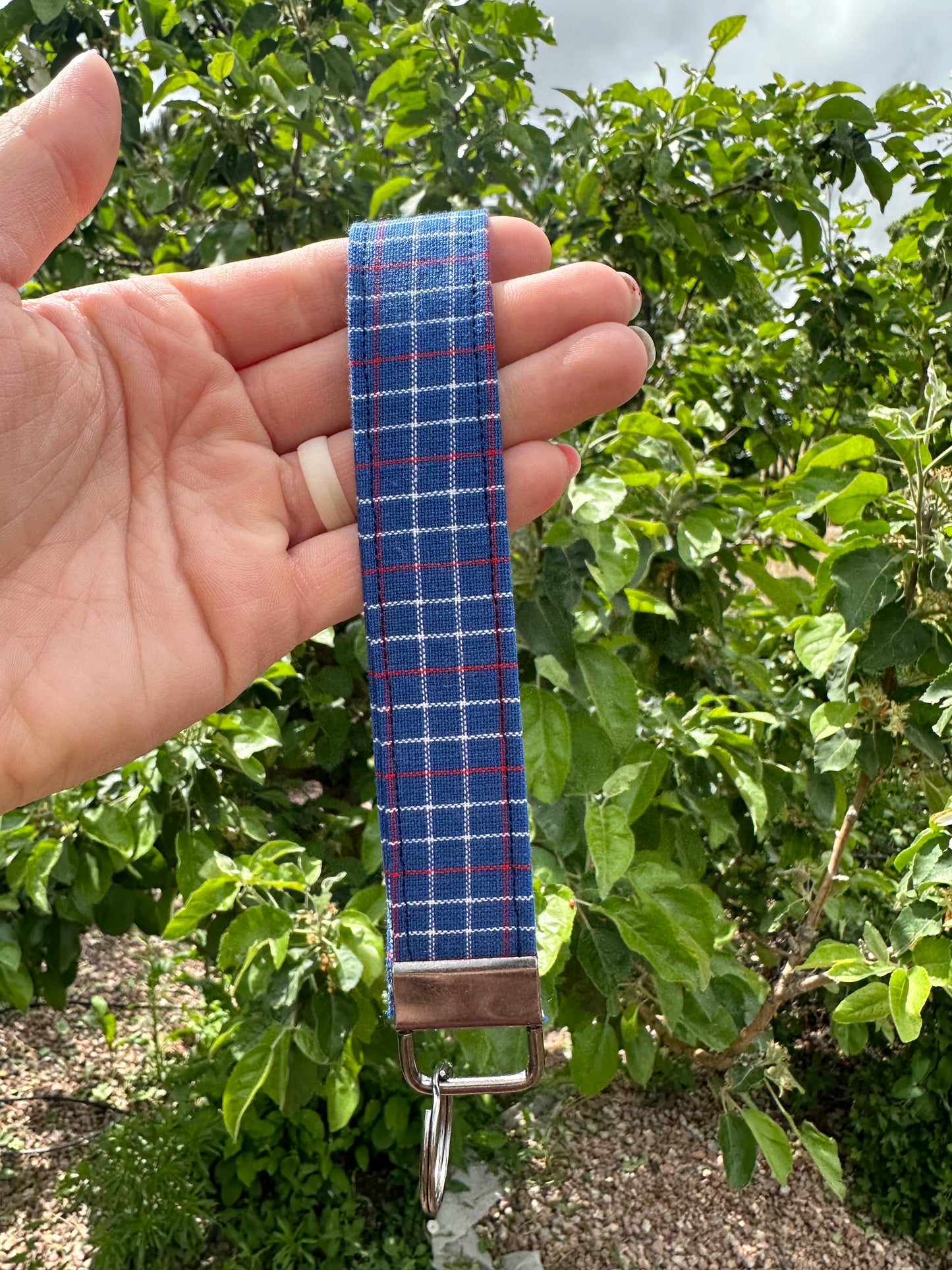 Red White & Blue Wristlet Keychain