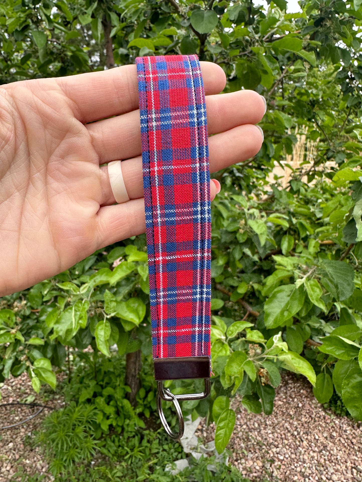 Red White & Blue Wristlet Keychain