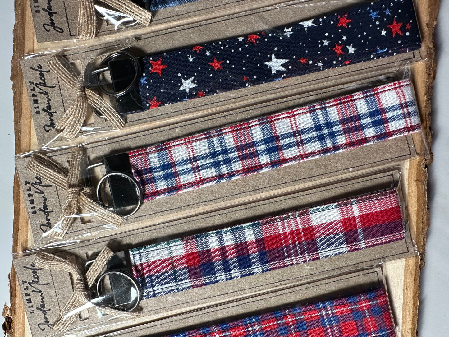 Red White & Blue Wristlet Keychain