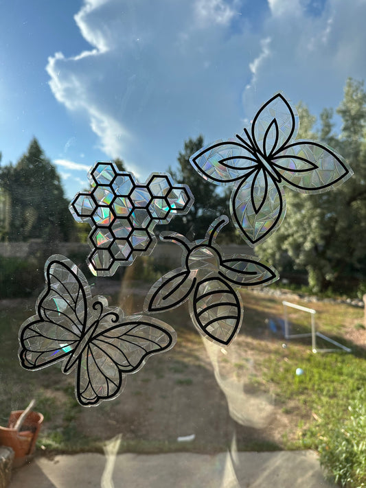 Bees and Butterflies Suncatcher
