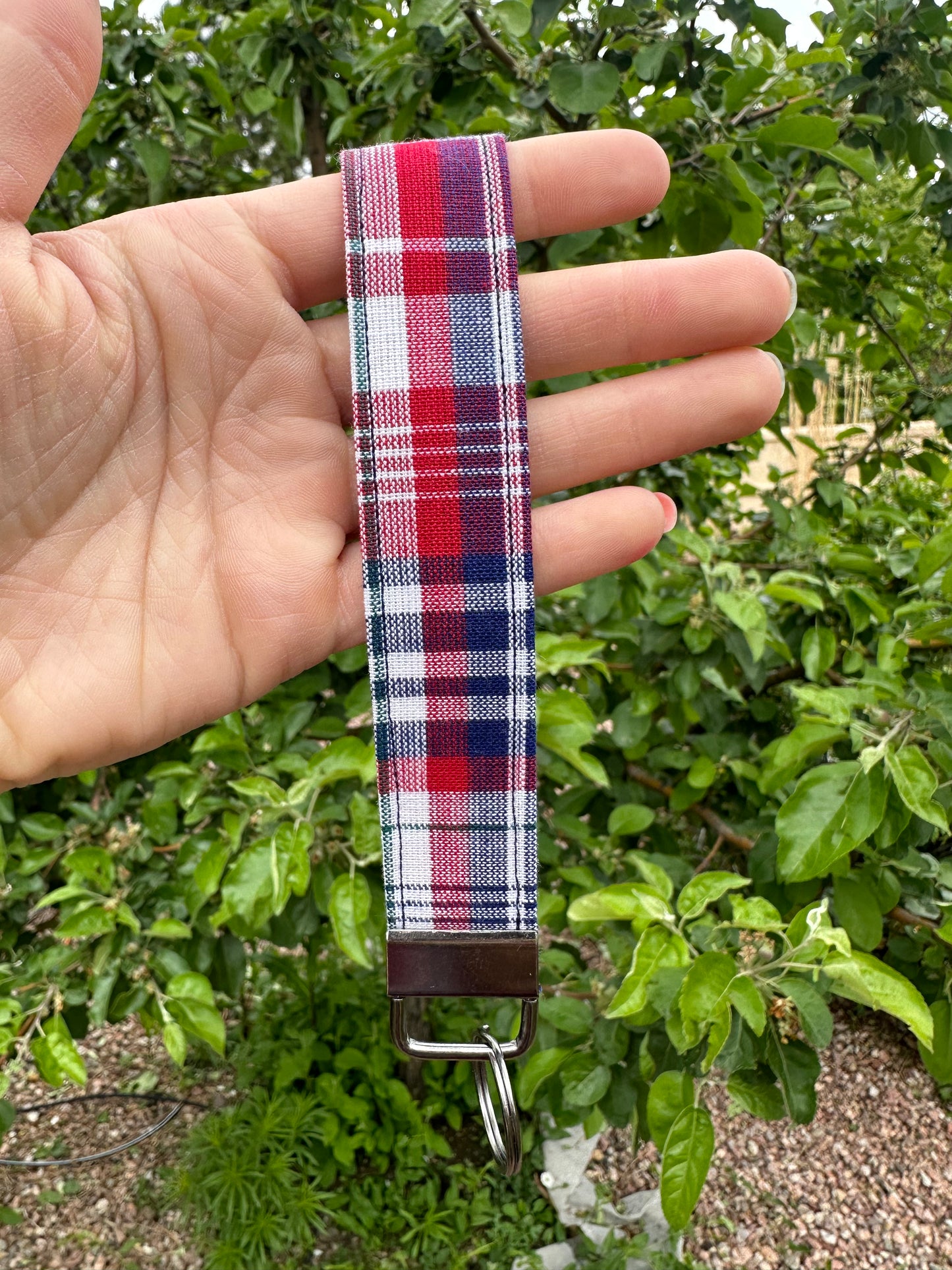 Red White & Blue Wristlet Keychain